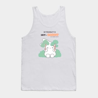 Introvert Cute Bunny, INT-RABBIT Tank Top